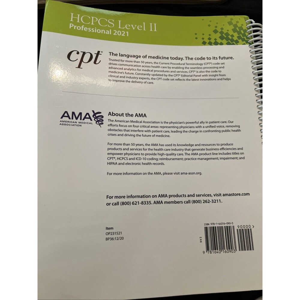HCPCS Healthcare Common Procedure Coding System Medical Coding Reference Book - Picture 2 of 2